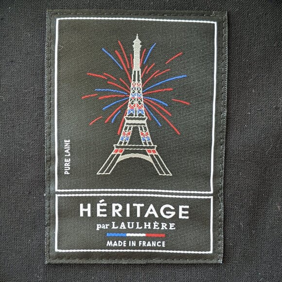 Laulhere unisex Heritage beret, 100% merino wool, red, made in France - Picture 4 of 8